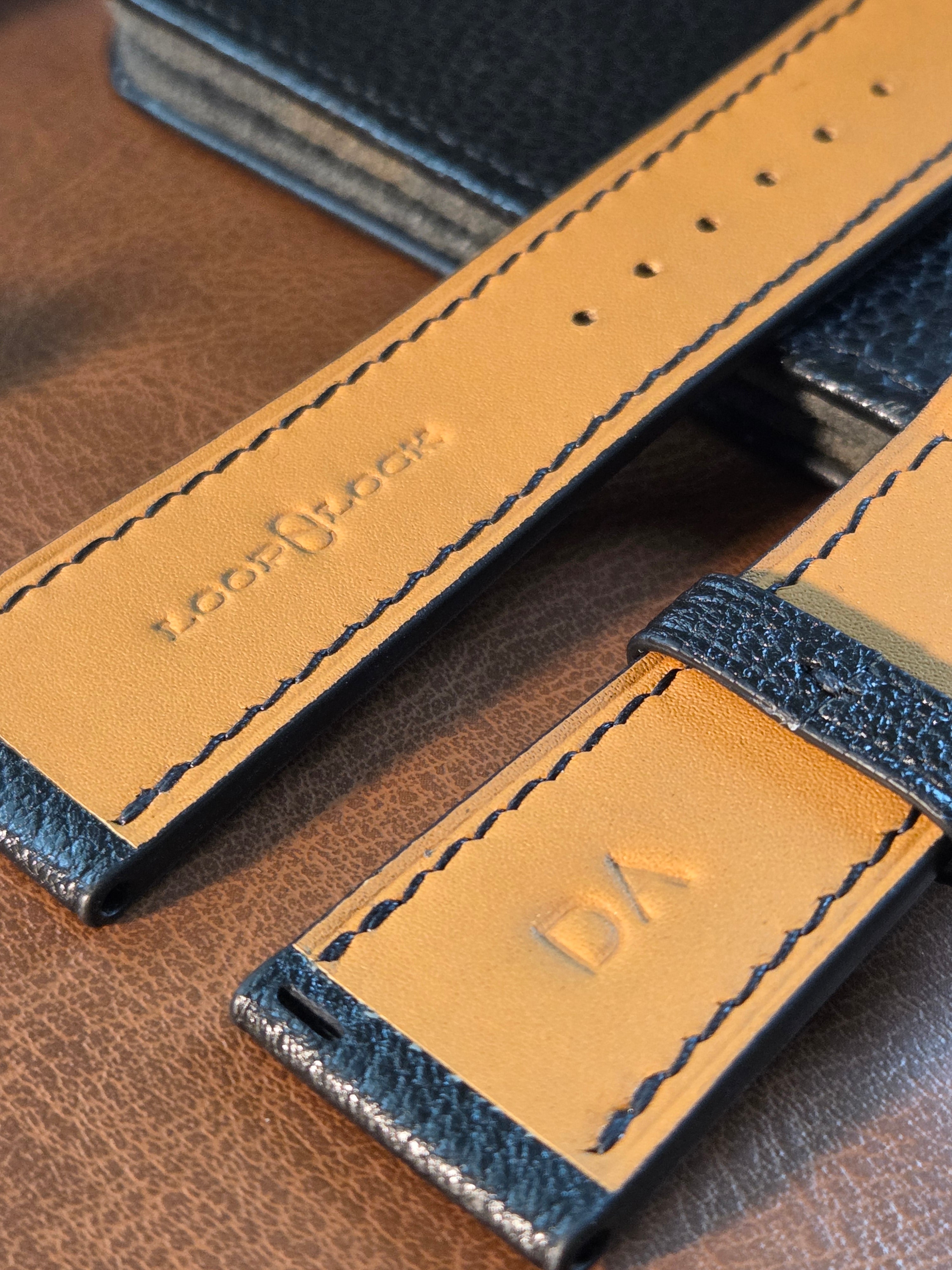 Initial Embossed Custom  Strap