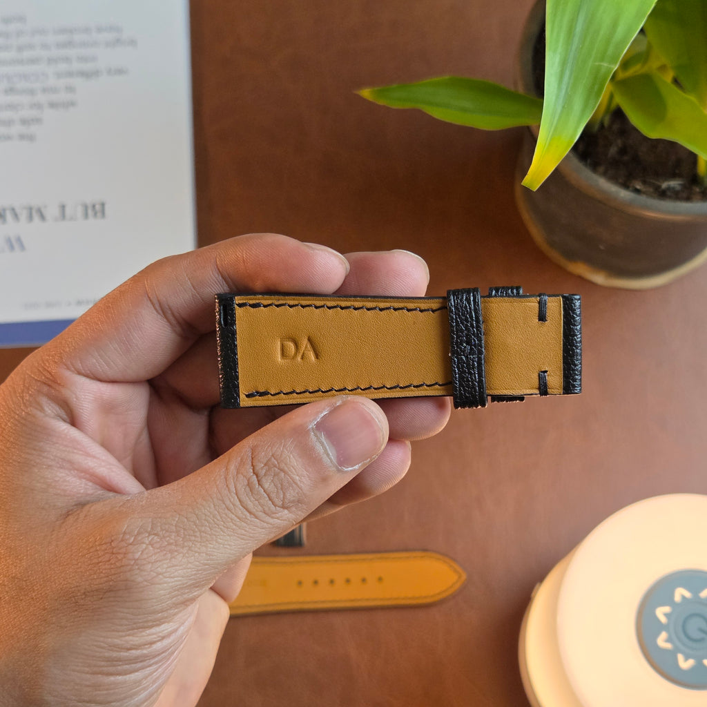 Initial Embossed Custom  Strap