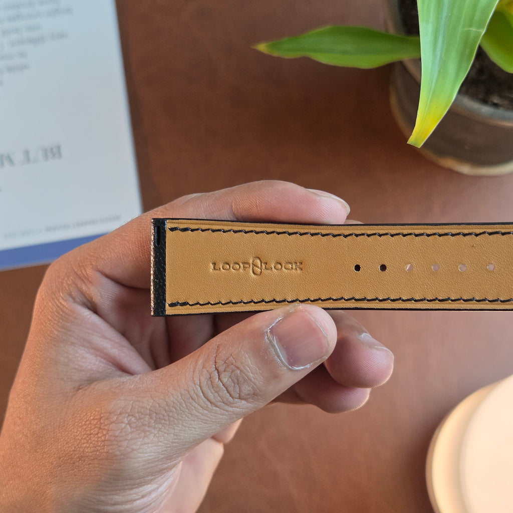 Initial Embossed Custom  Strap