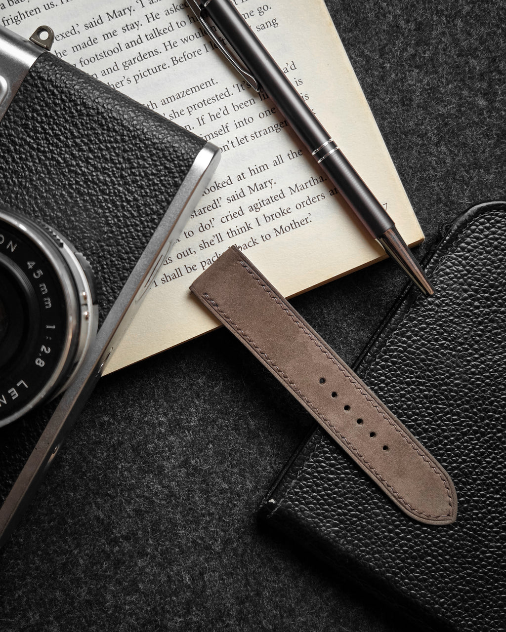 Espresso Brown Nubuck Strap