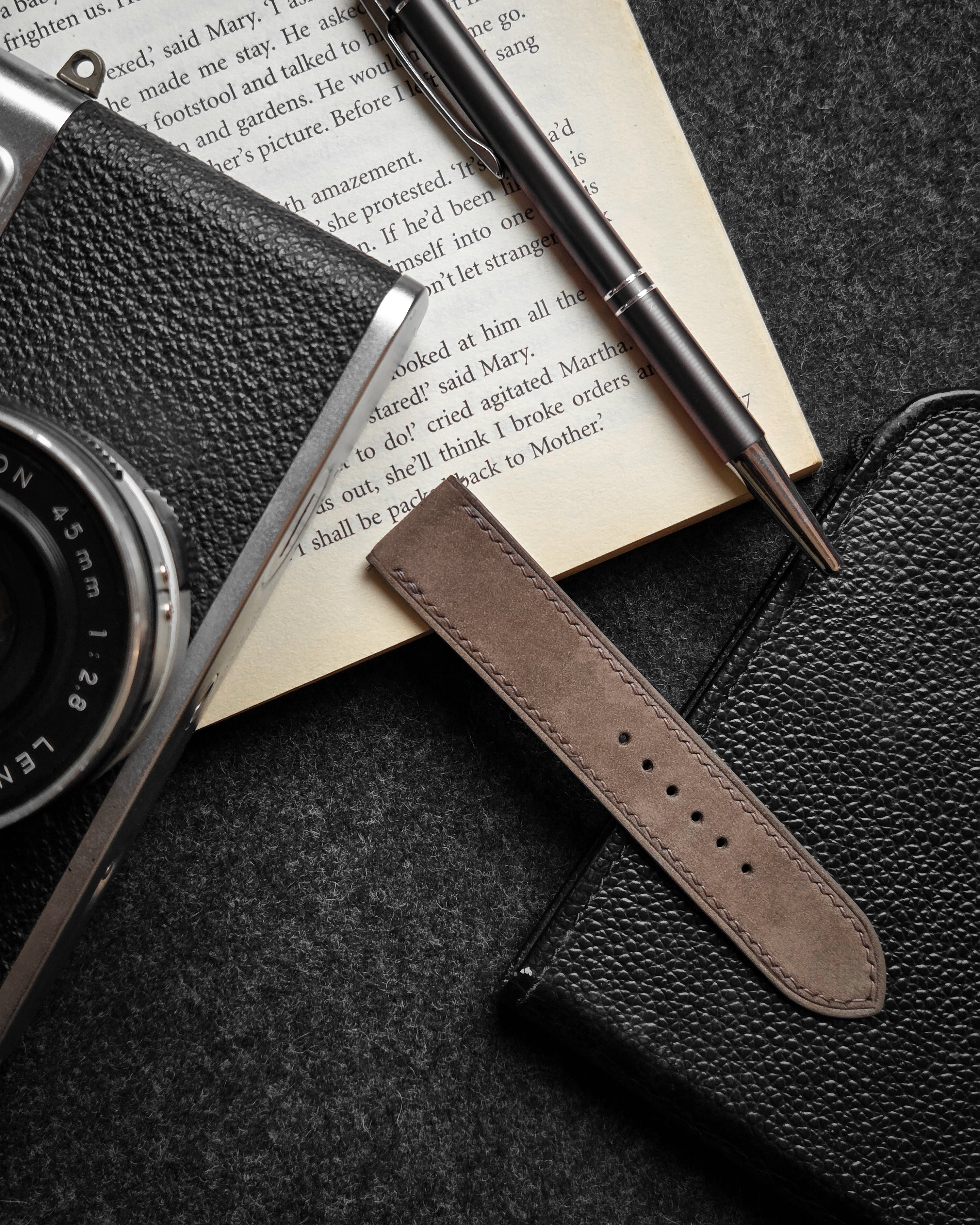 Espresso Brown Nubuck Strap