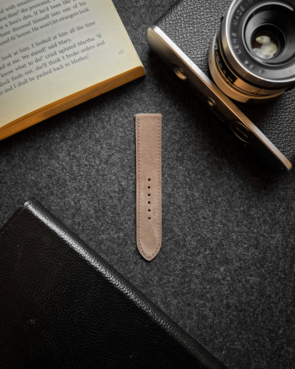Espresso Brown Nubuck Strap