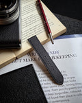 Noire  Black Chèvre Strap